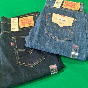 BRAND NEW Levi’s jeans. 34x32  501 and 514